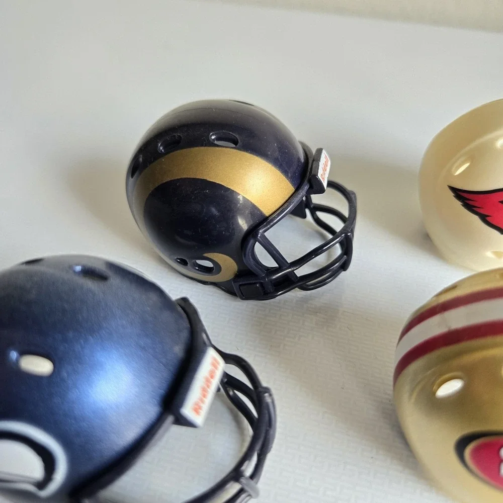 4 NFL Riddell Pocket Pro Helmet Lot NFC West Throwback Mini Football Vintage 1.5